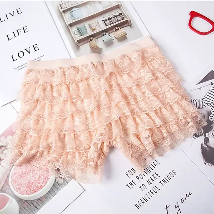 Short de sécurité en dentelle pour femme