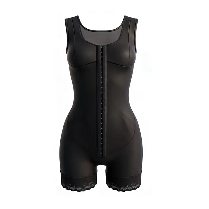 Body gainant amincissant pour femme à haute compression avec broches de maintien de la poitrine