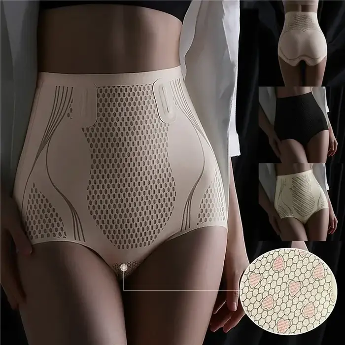 Taille haute glace soie façonnage culottes femmes sans couture Shorts corps Shaper slips pour femme respirant hanche ascenseur pantalon Shapewear