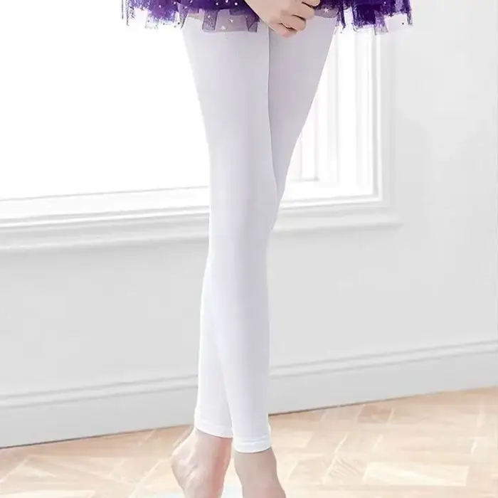 Collants sans pieds en nylon 90D pour filles