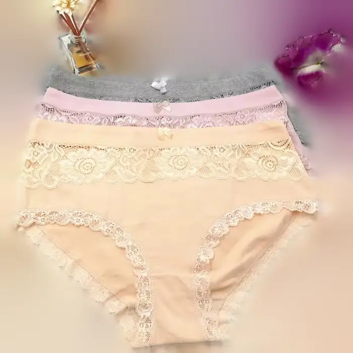 Culotte à fleurs en dentelle pour femmes