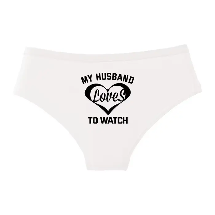 MY HUSBAND LOVE TO WATCH Femmes Culottes Sexy Confortables Sous-Vêtements Féminins Sans Couture Culo