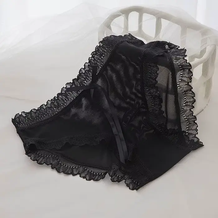 Culotte Sexy en dentelle et coton pour femmes