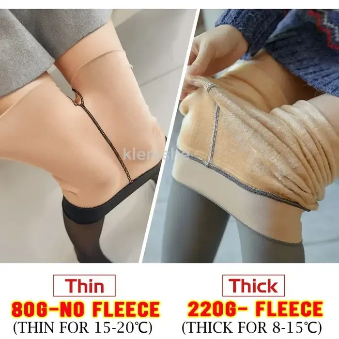 Collants Cosplay hiver Leggings chauds bas en maille Sexy mince translucide