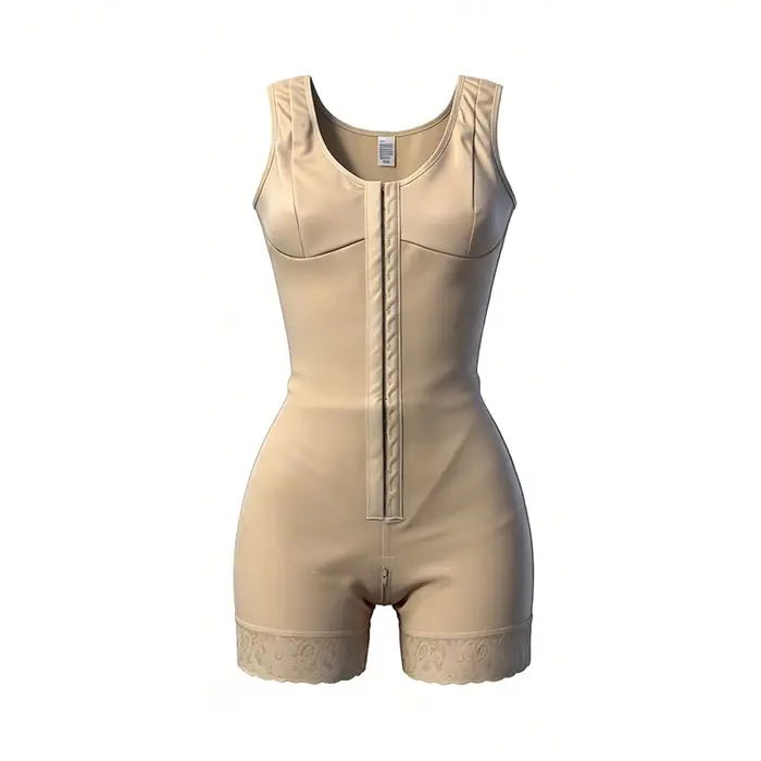 Body gainant amincissant pour femme à haute compression avec broches de maintien de la poitrine