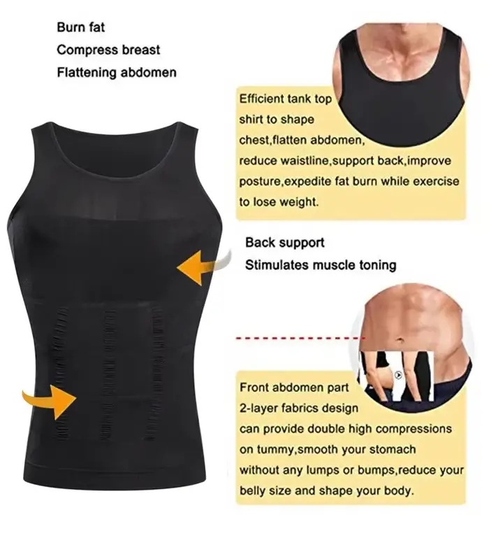 Maillot de compression amincissant pour hommes