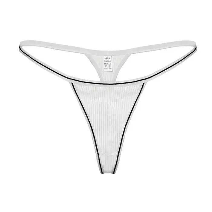 Culotte string une pièce sexy taille basse sans coutures en coton antibactérien pour femme