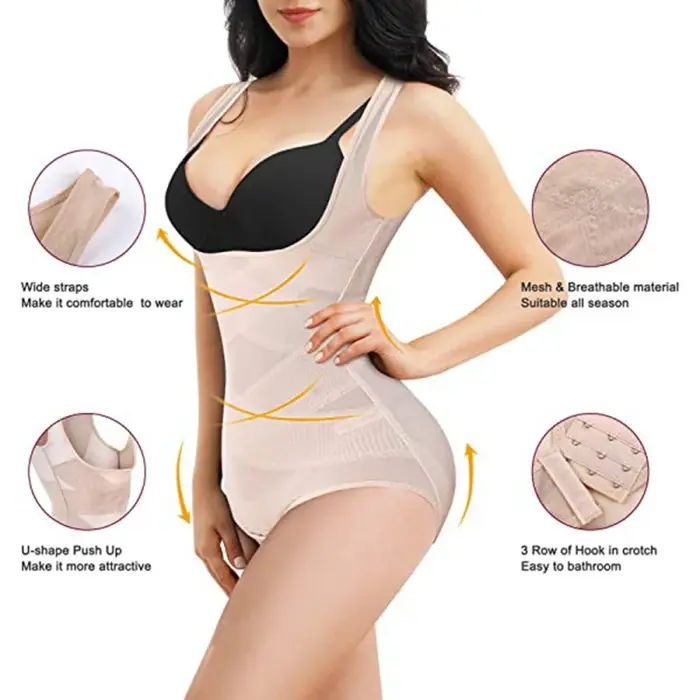 Body gainant post-partum en maille légère et respirante