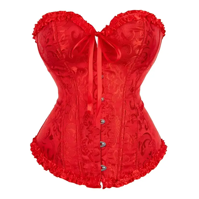 Corsets Top Bustiers Body Shaper pour femmes Overbust Corset Sexy Jacquard Lingerie Vintage Costume