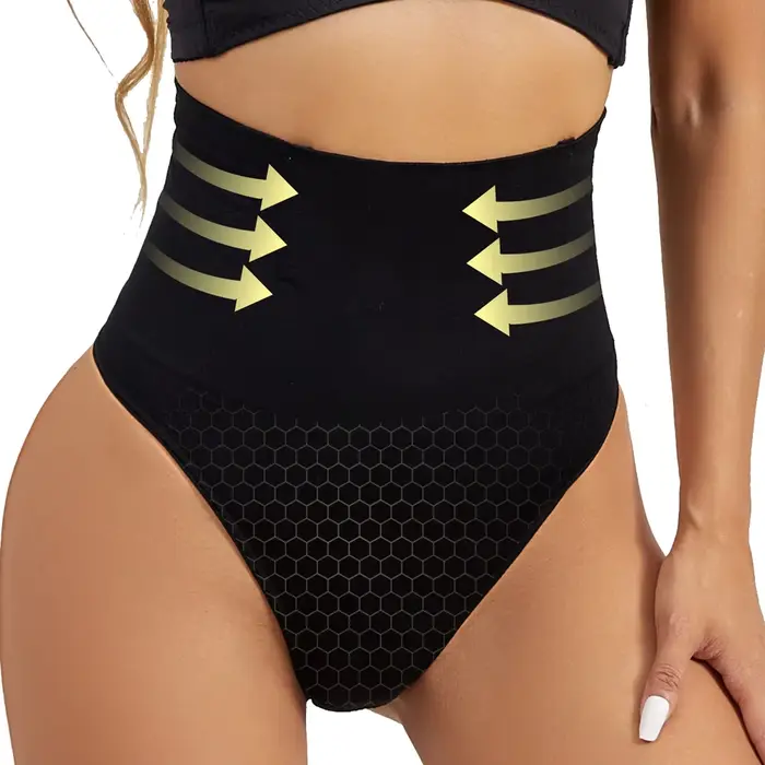 Taille haute tongs Shapewear femmes culottes ventre plat minceur Lingerie