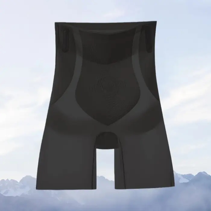Culotte gainante post-partum taille haute en coton avec rembourrage fessier et effet ventre plat