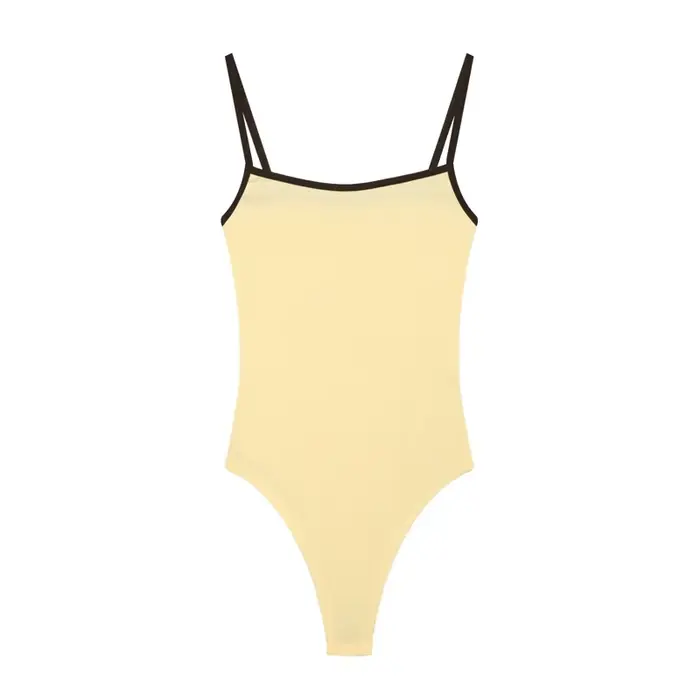 Body pour femme 2026 Nouvelle collection été – Body élégant et chic à bretelles spaghetti avec empiè