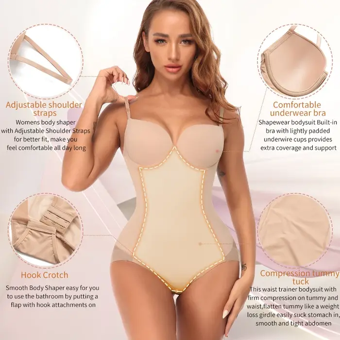 Shapewear Body pour femmes contrôle du ventre bout
