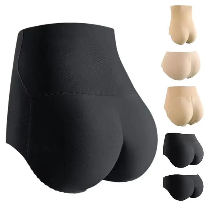 Femmes bout à bout rembourré contrôle culotte hanche rehausseur sous-vêtements Bodyshaper