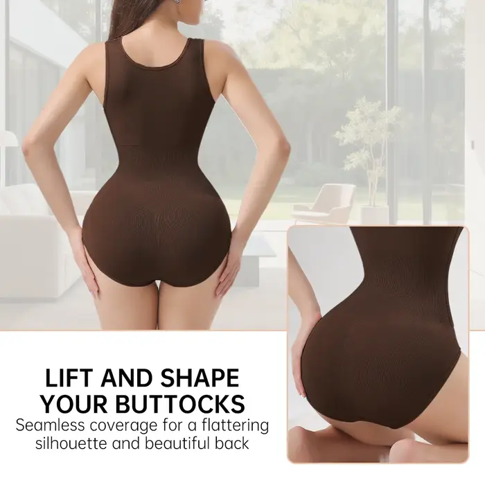 Body sculptant amincissant pour femme avec fermeture éclair